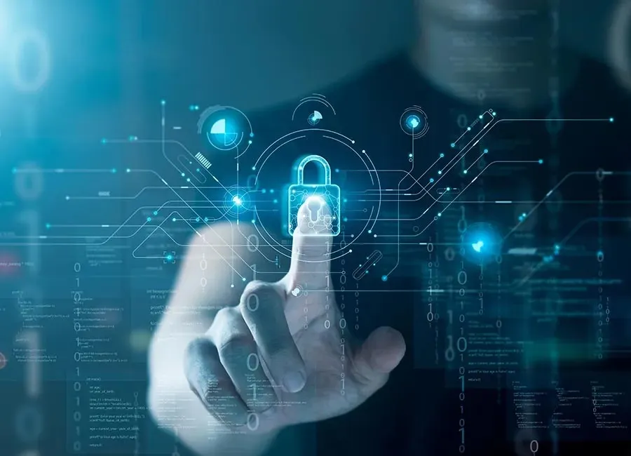 Digitales Schloss – Schutz im Hintergrund