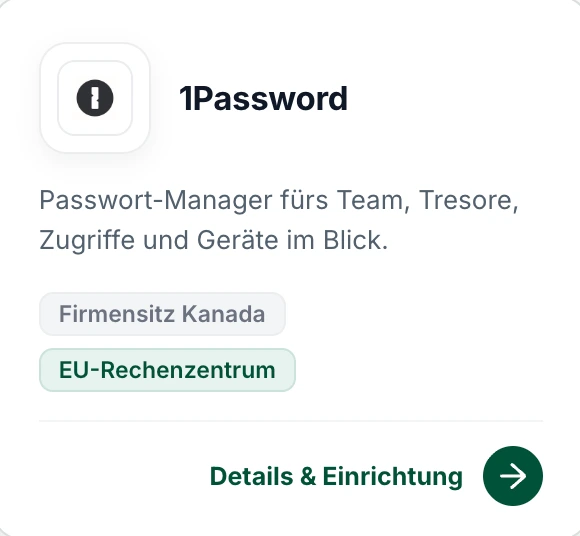 Schon auf der Karte steht, wo der Anbieter sitzt